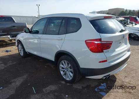 2014 BMW X3 xDrive28I z USA, uszkodzony, nr VIN 5UXWX9C59E0D09153